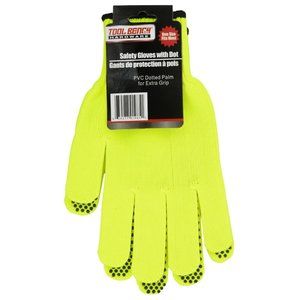 Tool Bench Hardware Knit Safety Gloves with Dots